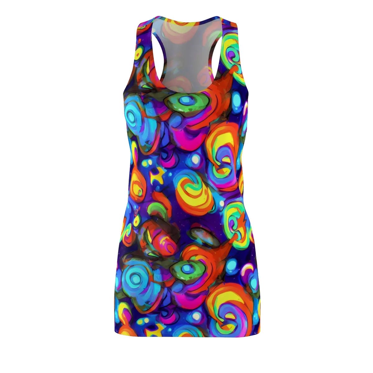 Chromatic Candyfield on Racerback Dress — Front