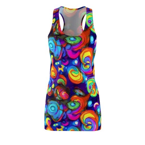 Chromatic Candyfield on a Racerback Dress