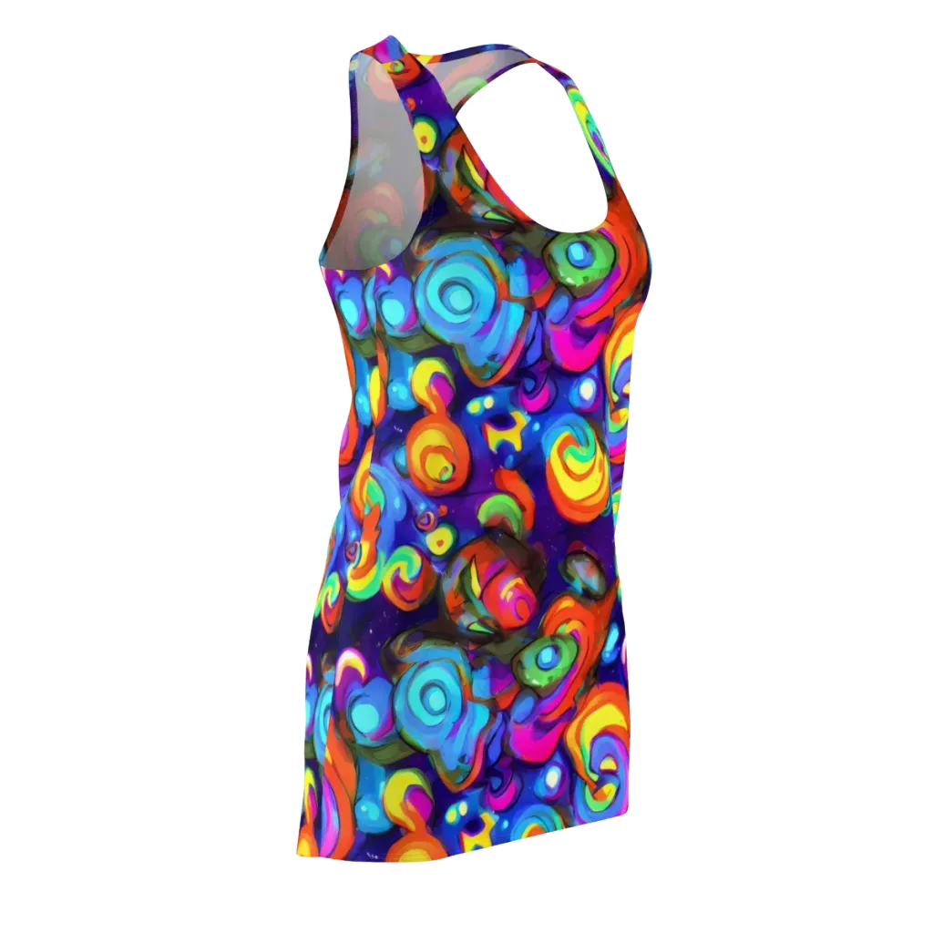 Chromatic Candyfield on Racerback Dress — Front Side