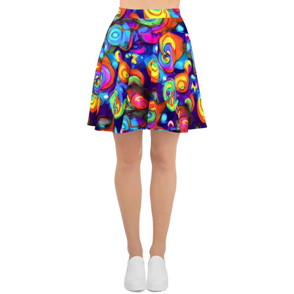 Chromatic Candyfield on Skater Skirt — Front