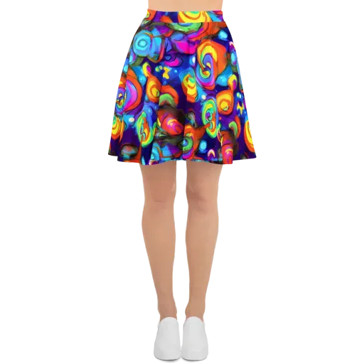Chromatic Candyfield on a Skater Skirt