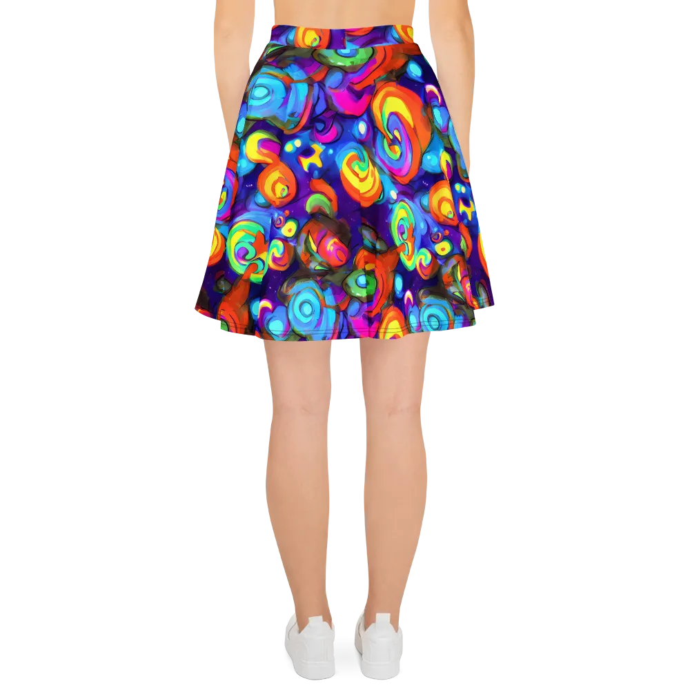 Chromatic Candyfield on Skater Skirt — Back