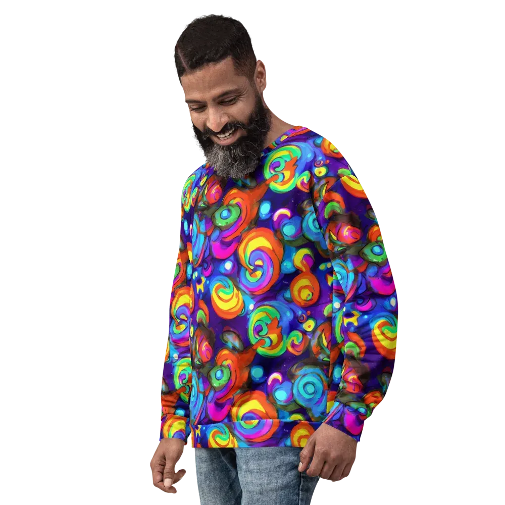Chromatic Candyfield on Sweatshirt — Left Front