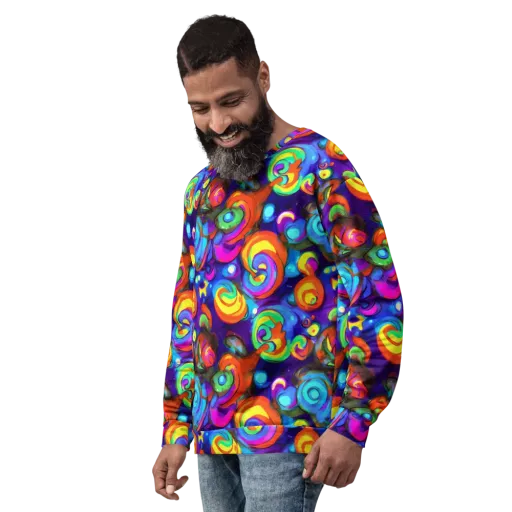 Chromatic Candyfield on a Sweatshirt