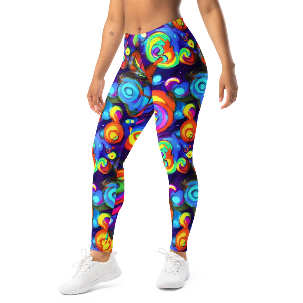 Chromatic Candyfield on Leggings — Left Front