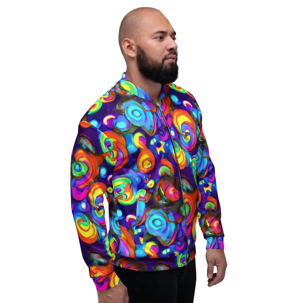 Chromatic Candyfield on Bomber Jacket — Right