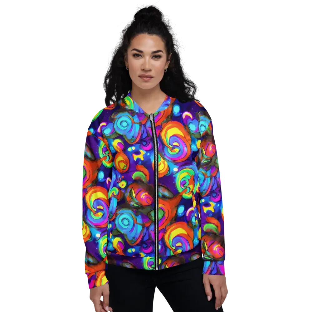 Chromatic Candyfield on Bomber Jacket — Front