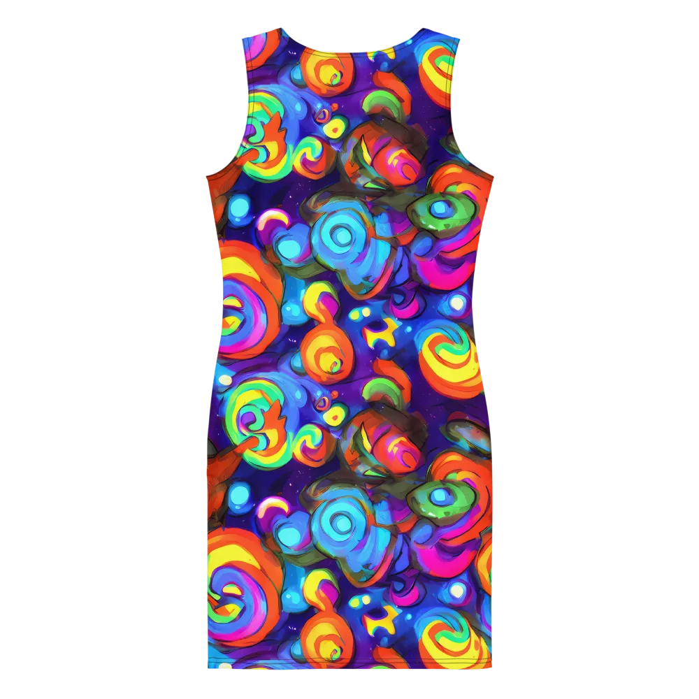 Chromatic Candyfield on Bodycon Dress — Back
