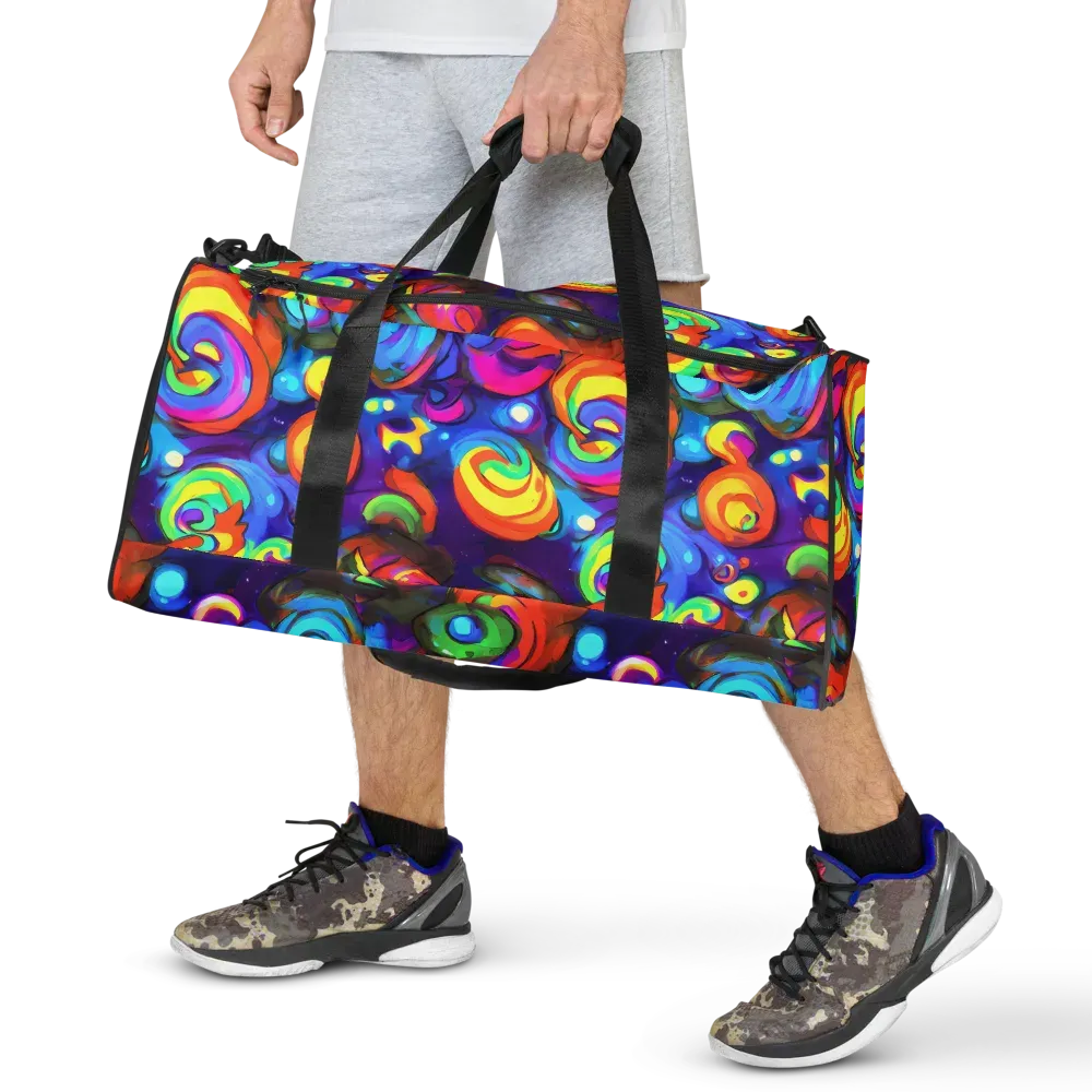 Chromatic Candyfield on Duffle Bag — Front