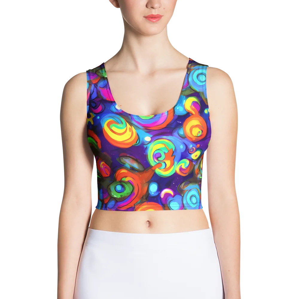 Chromatic Candyfield on Crop Top — Front