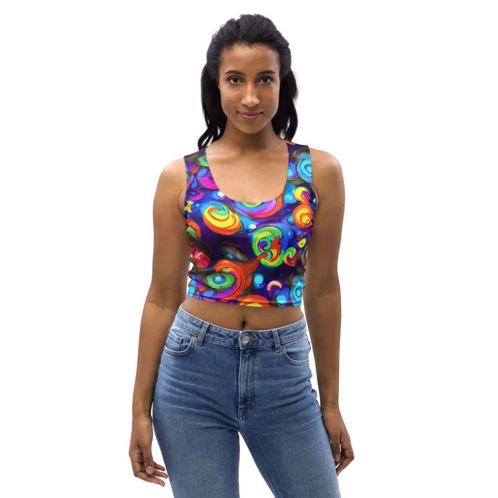 Chromatic Candyfield on Crop Top — Front