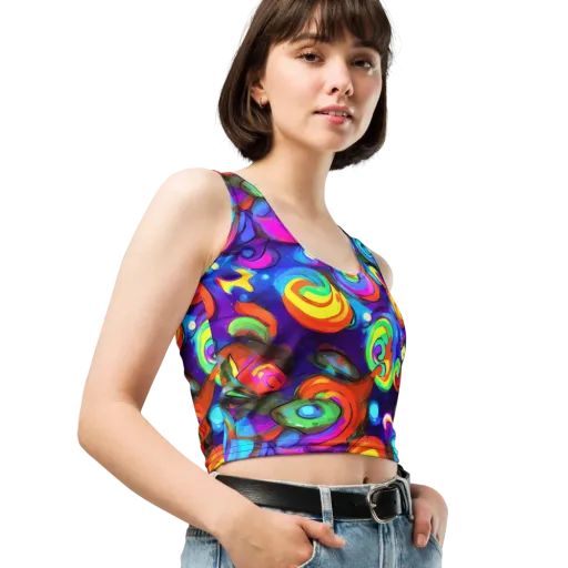 Chromatic Candyfield on a Crop Top
