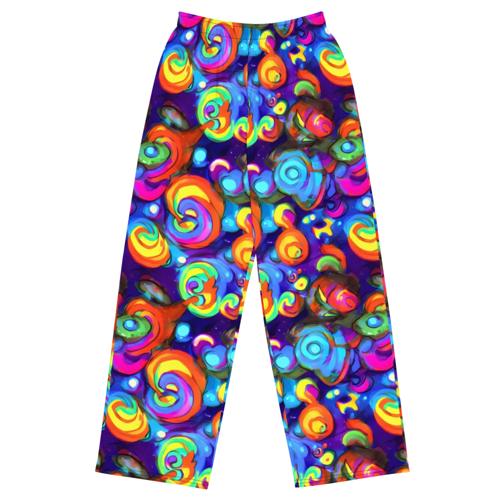 Chromatic Candyfield on Wide-Leg Pants — Front