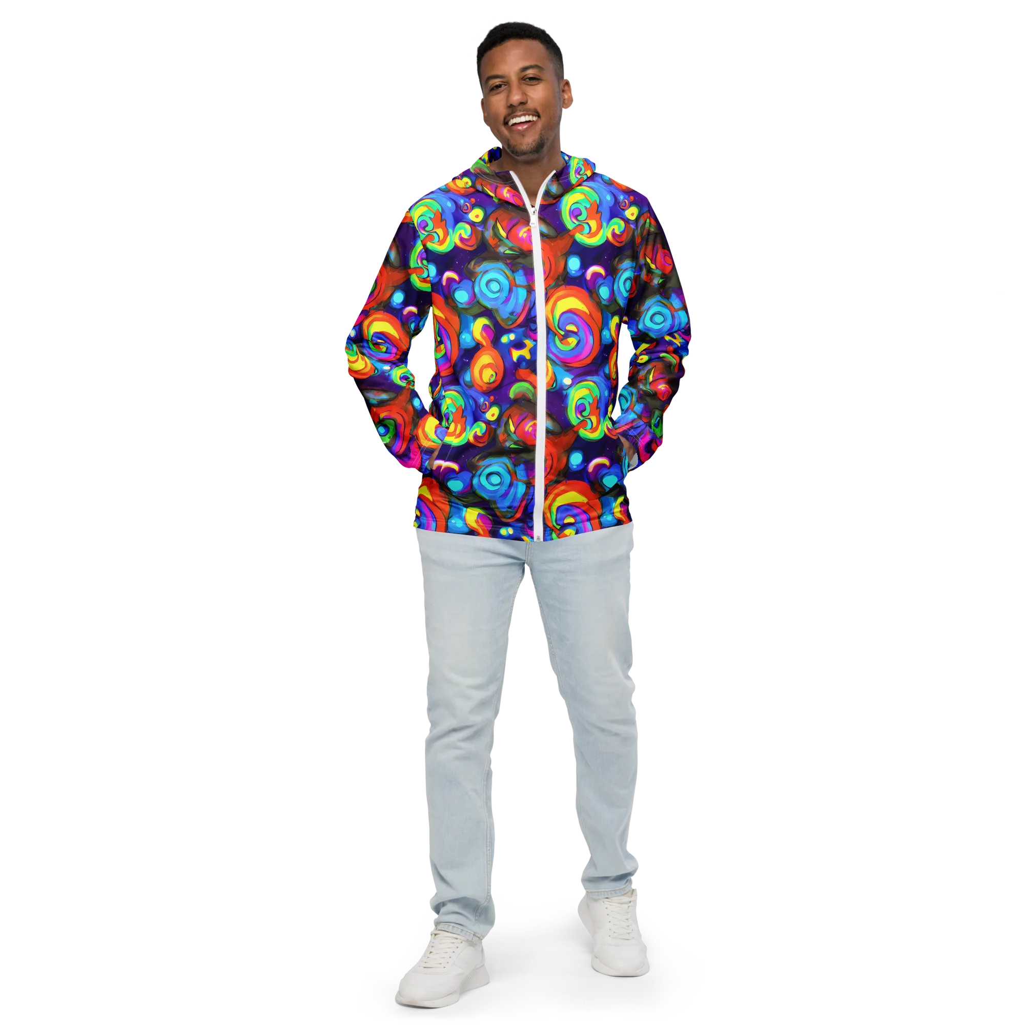 Chromatic Candyfield on Men's Windbreaker — Front