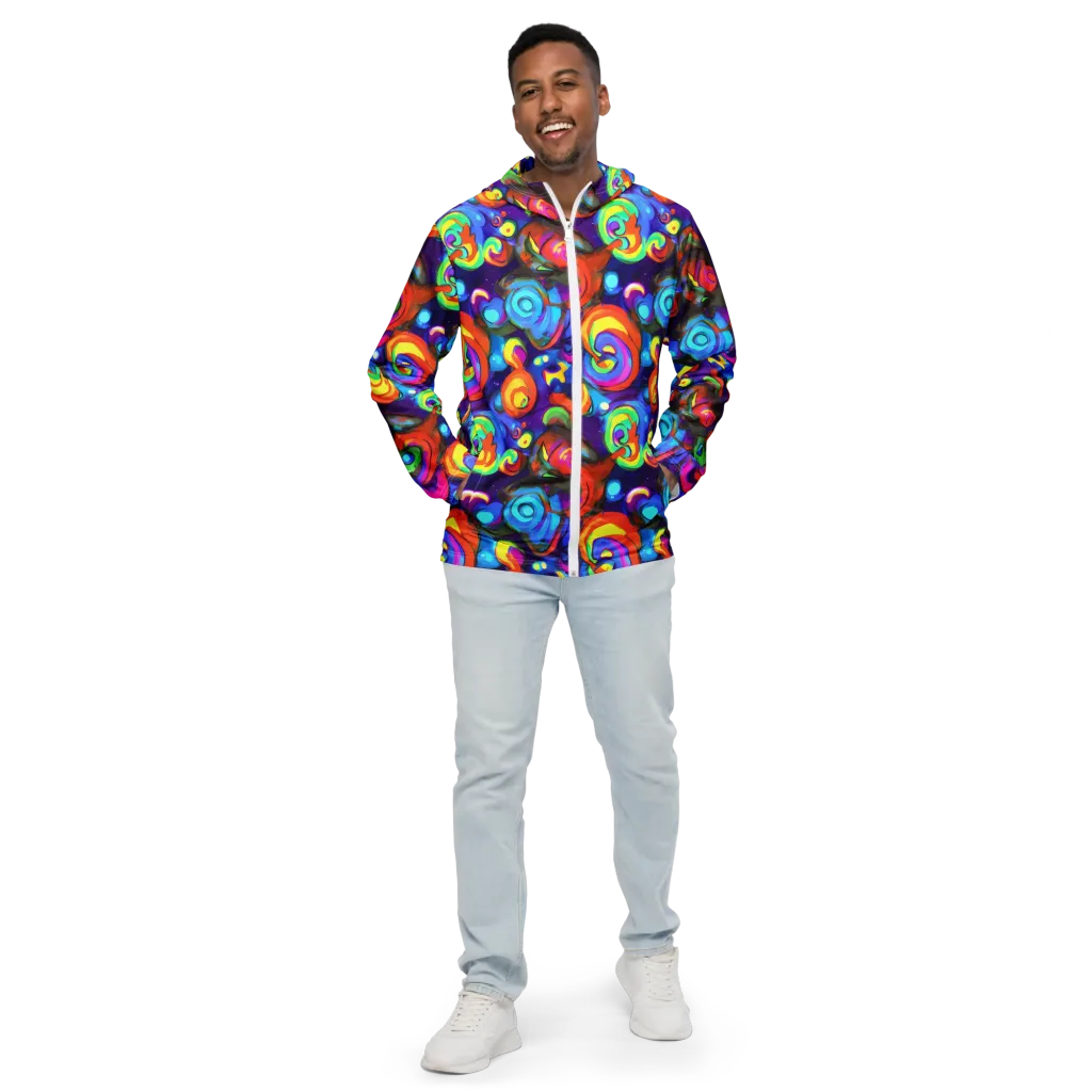 Chromatic Candyfield on Men's Windbreaker — Front