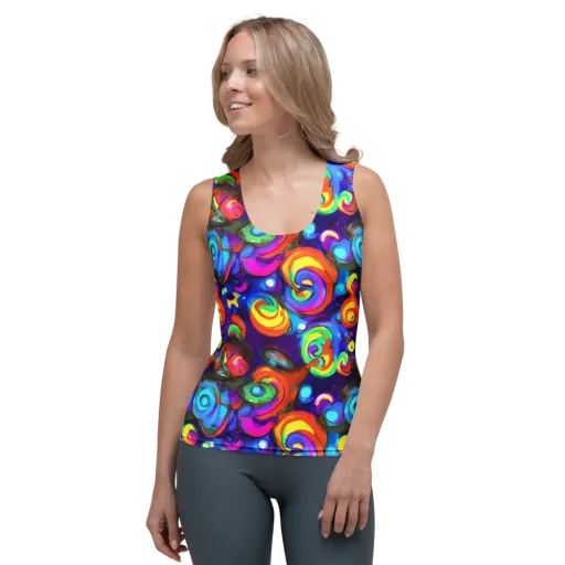 Chromatic Candyfield on a Women's Tank Top
