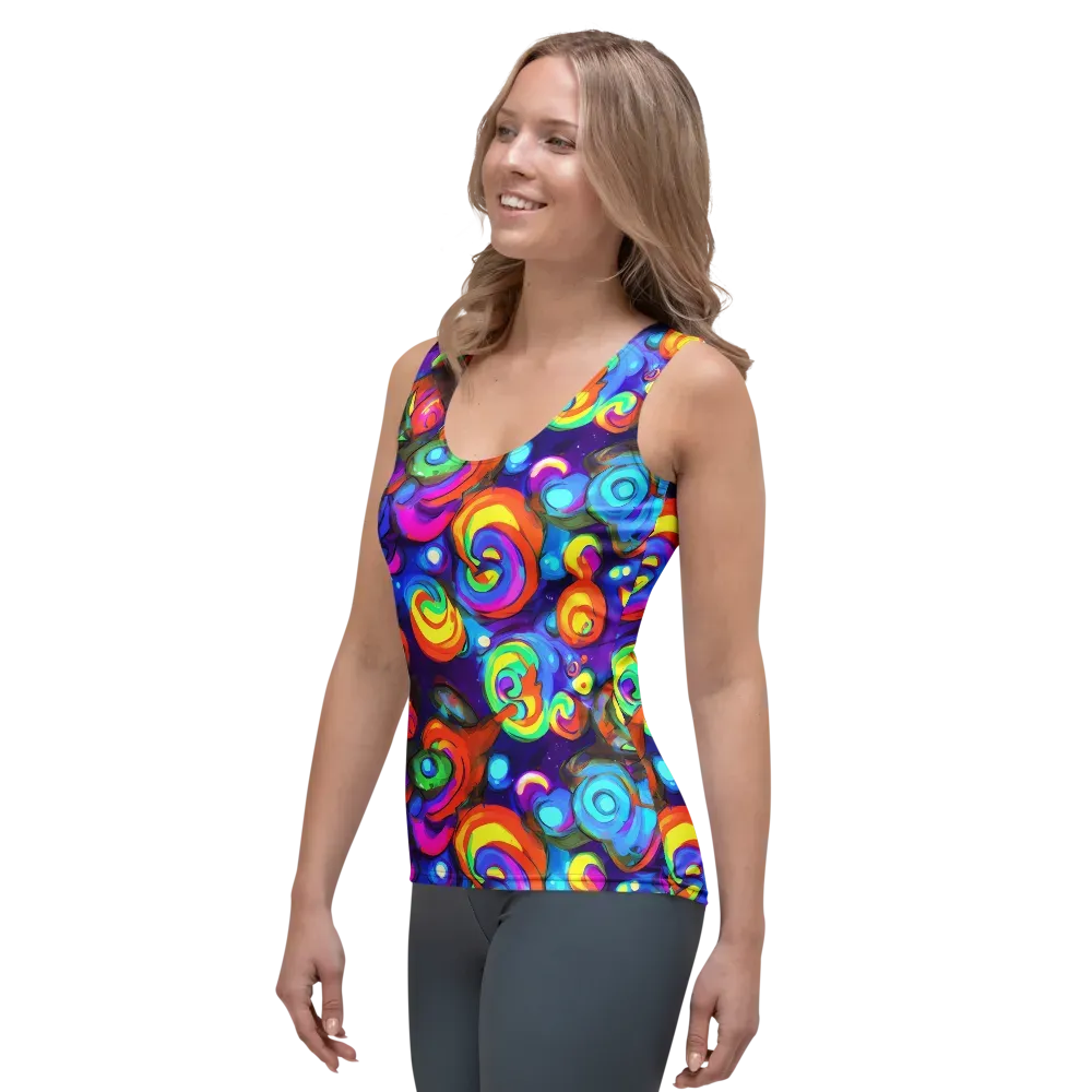 Chromatic Candyfield on Women's Tank Top — Left Front