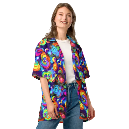 Chromatic Candyfield on a Button Shirt
