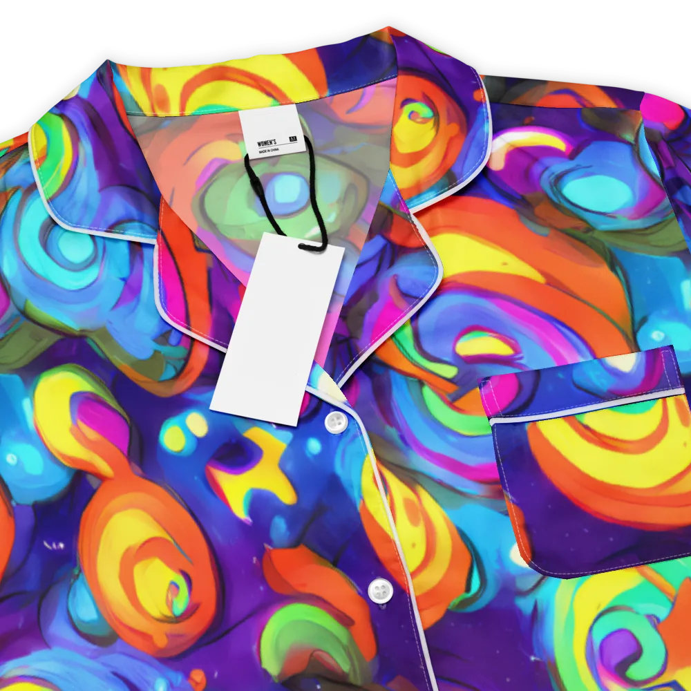 Chromatic Candyfield on Women's Short Sleeve Pajama Top — Product details