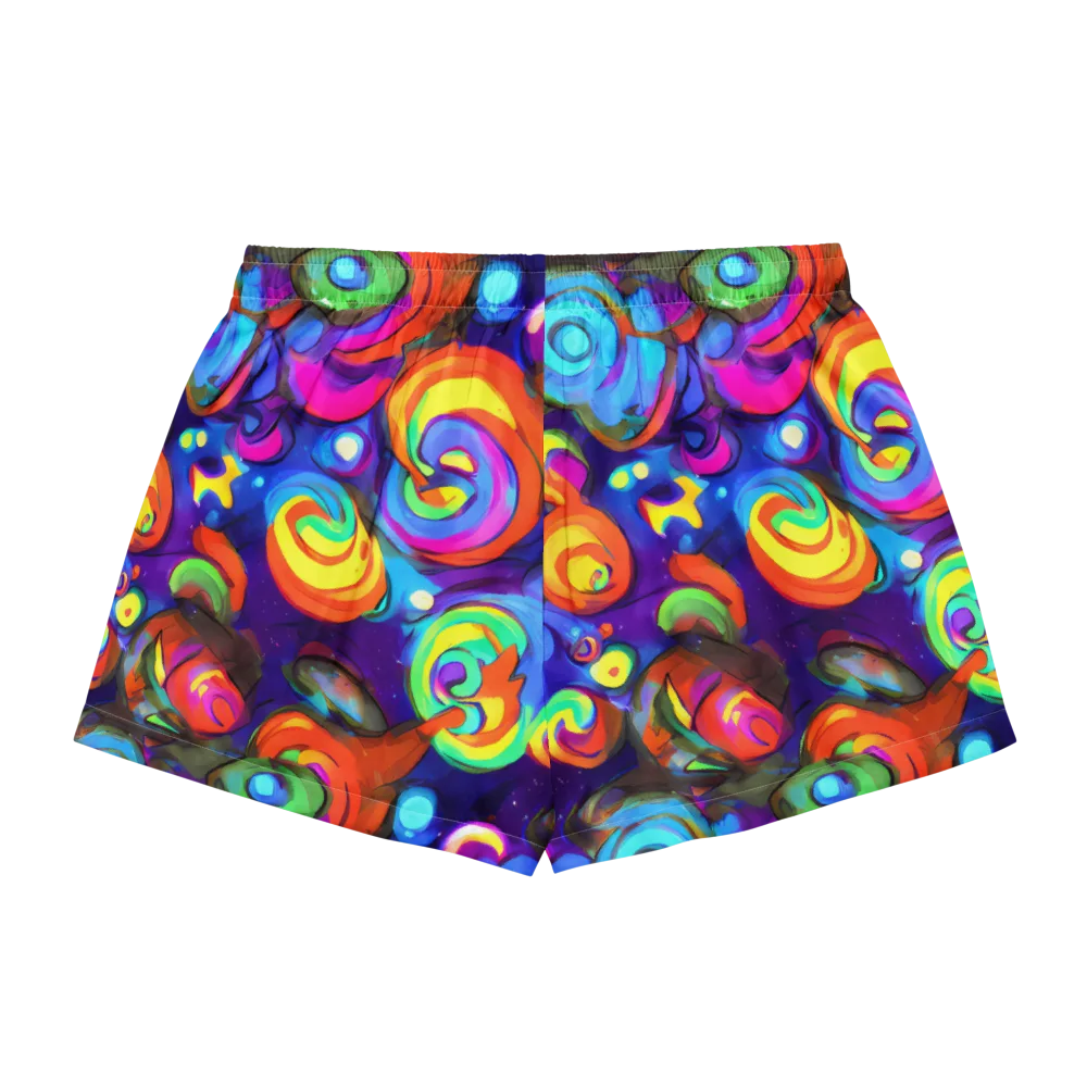 Chromatic Candyfield on Women's Pajama Shorts — Back