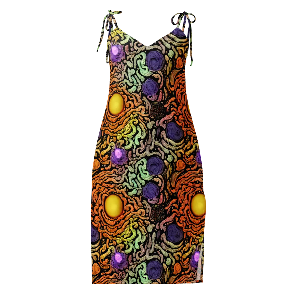 Psychedelic Harvest on Slip Dress — Front