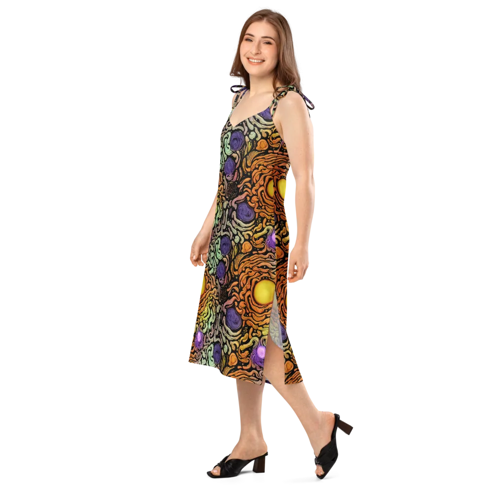 Psychedelic Harvest on Slip Dress — Left Front