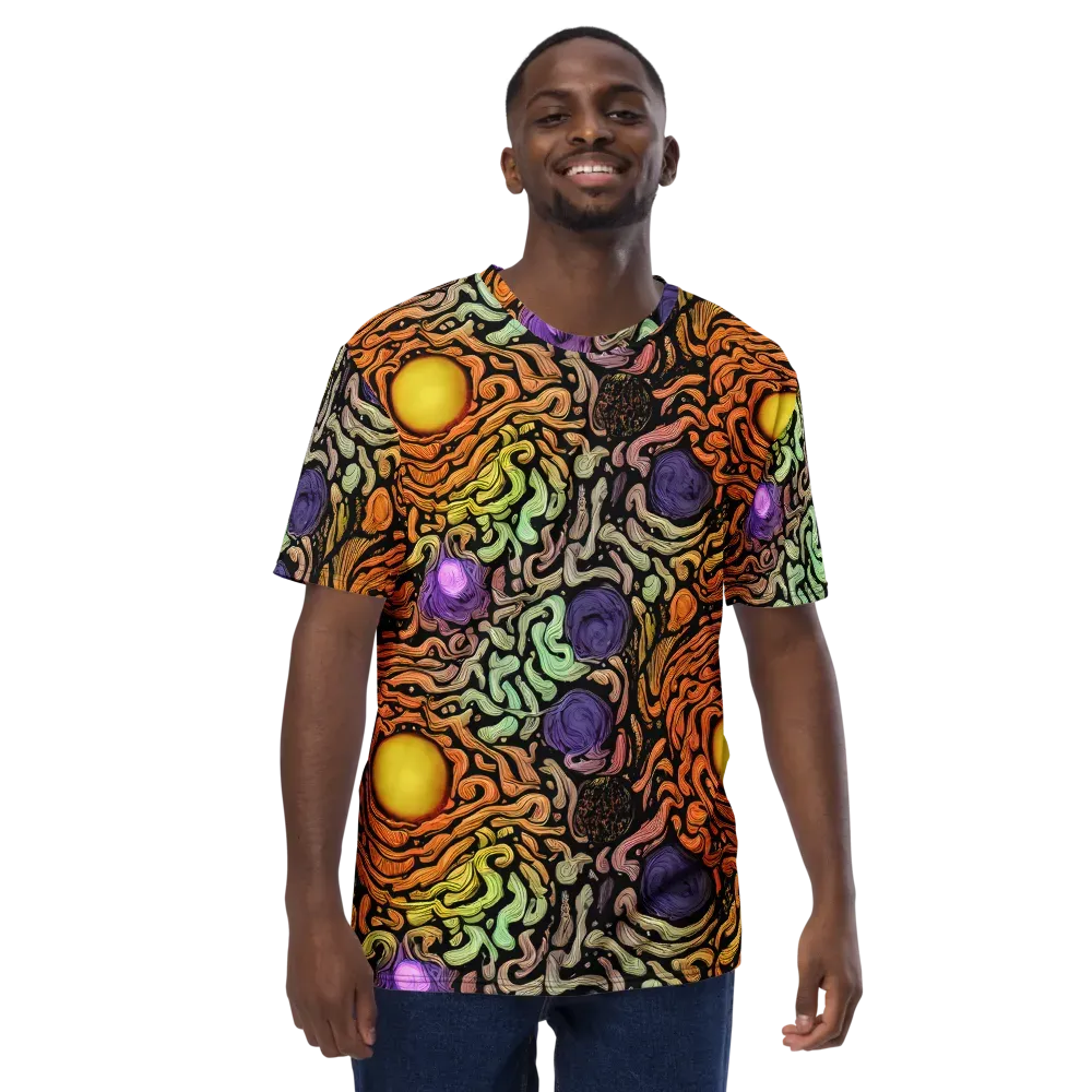 Psychedelic Harvest on Men's Crew Neck T-Shirt — Front