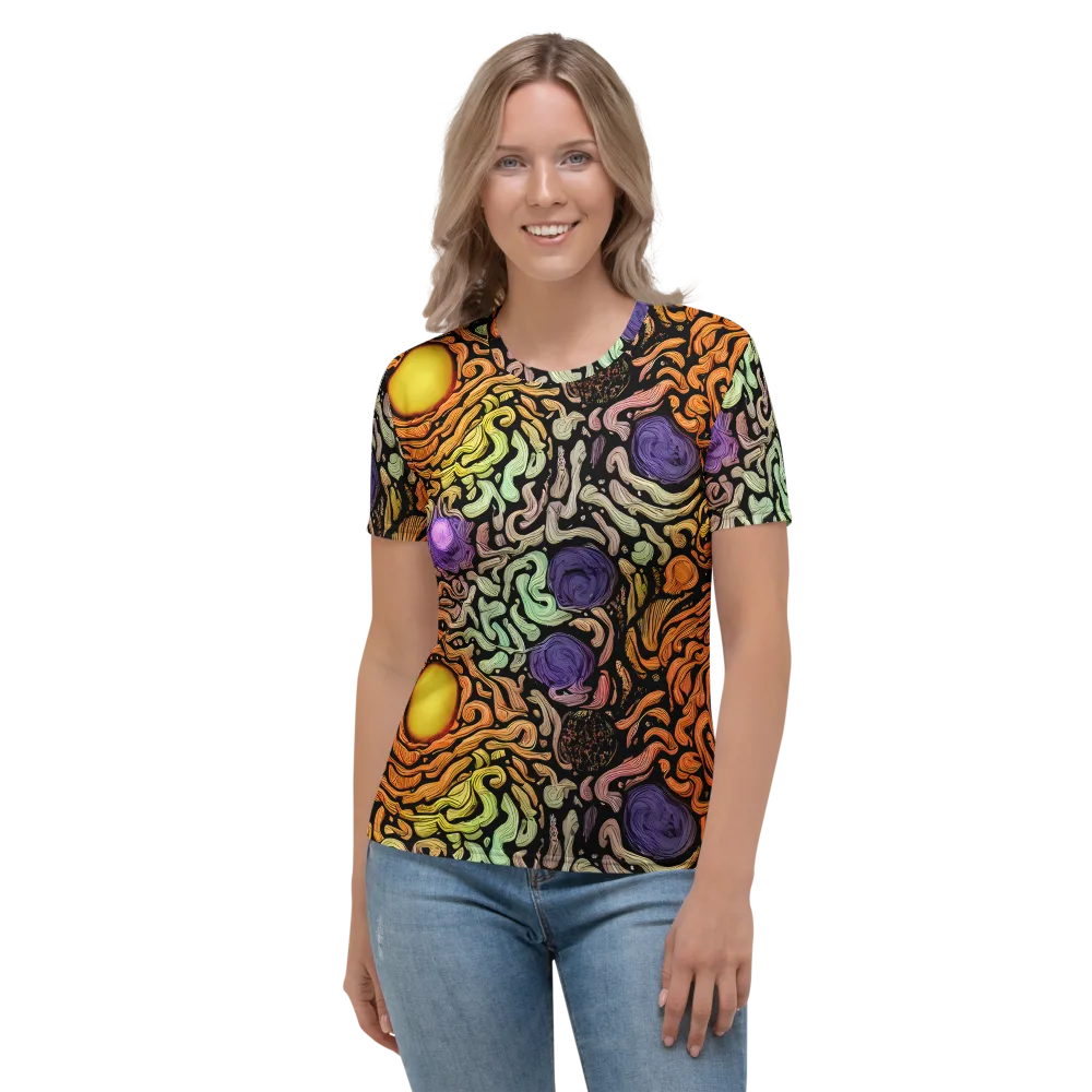 Psychedelic Harvest on Women's Crew Neck T-Shirt — Front