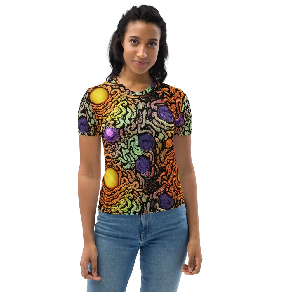 Psychedelic Harvest on Women's Crew Neck T-Shirt — Front
