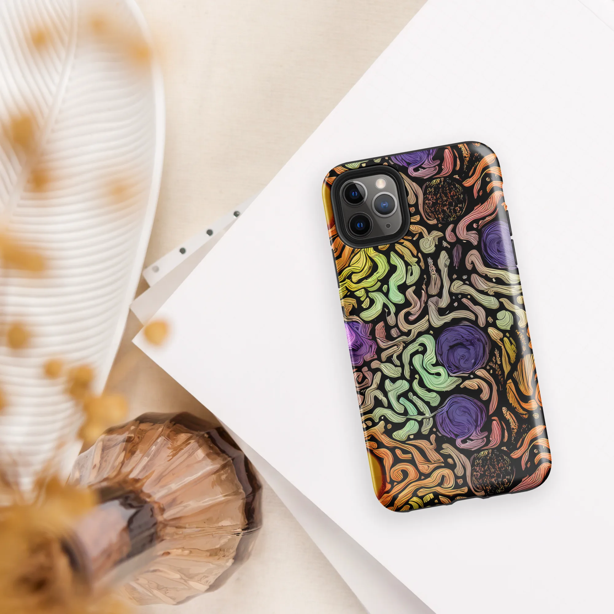 Psychedelic Harvest on Tough Case for iPhone® — Front