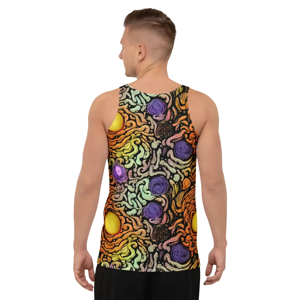 Psychedelic Harvest on Men's Tank Top — Back