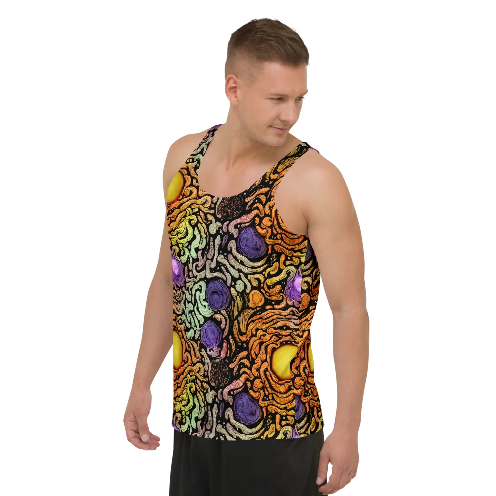 Psychedelic Harvest on Men's Tank Top — Left Front