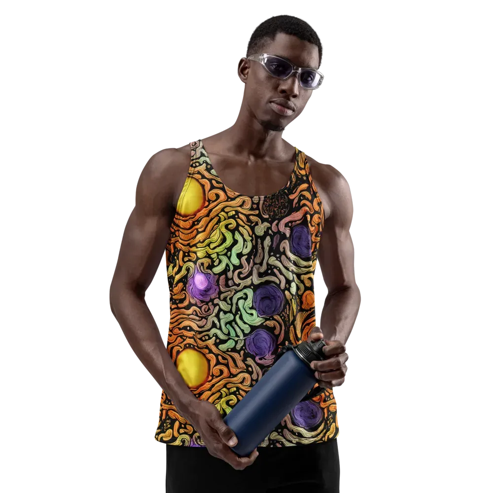 Psychedelic Harvest on Men's Tank Top — Front