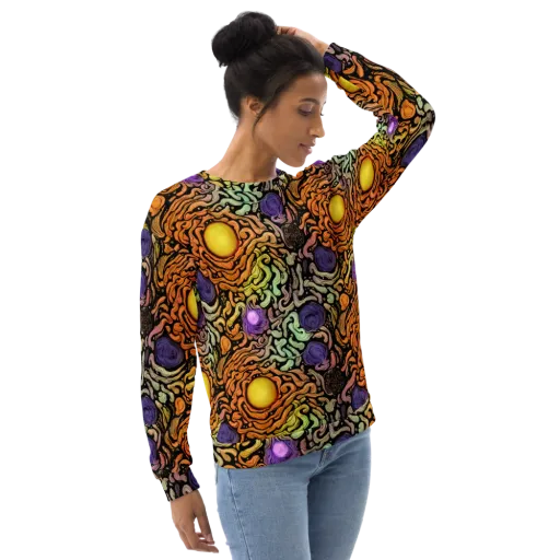 Psychedelic Harvest on a Sweatshirt