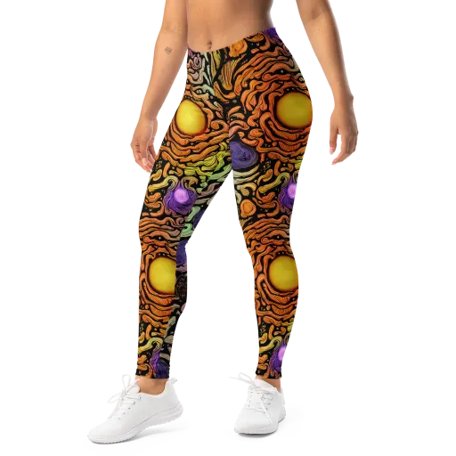 Psychedelic Harvest on a Leggings