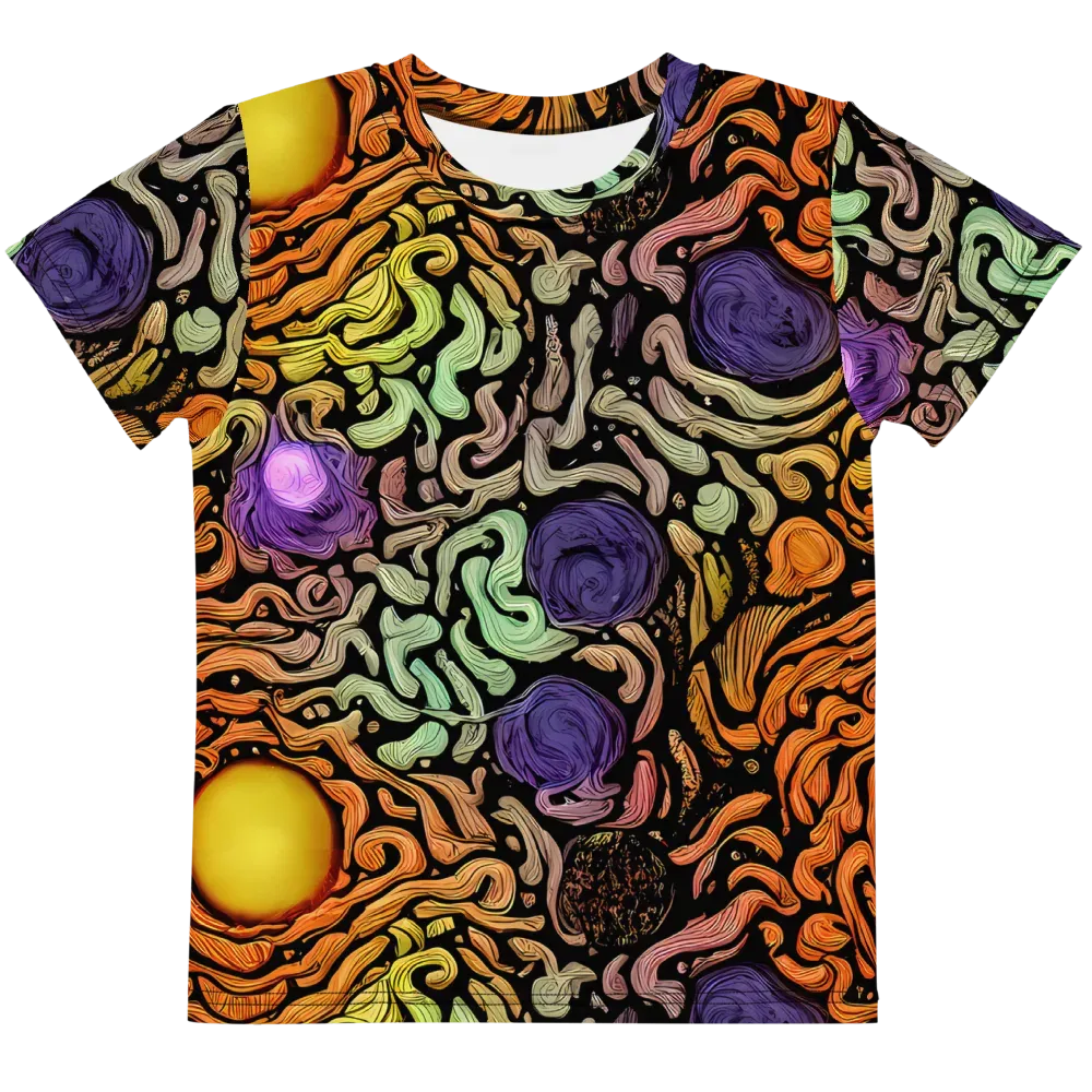 Psychedelic Harvest on Kids Crew Neck T-Shirt — Front
