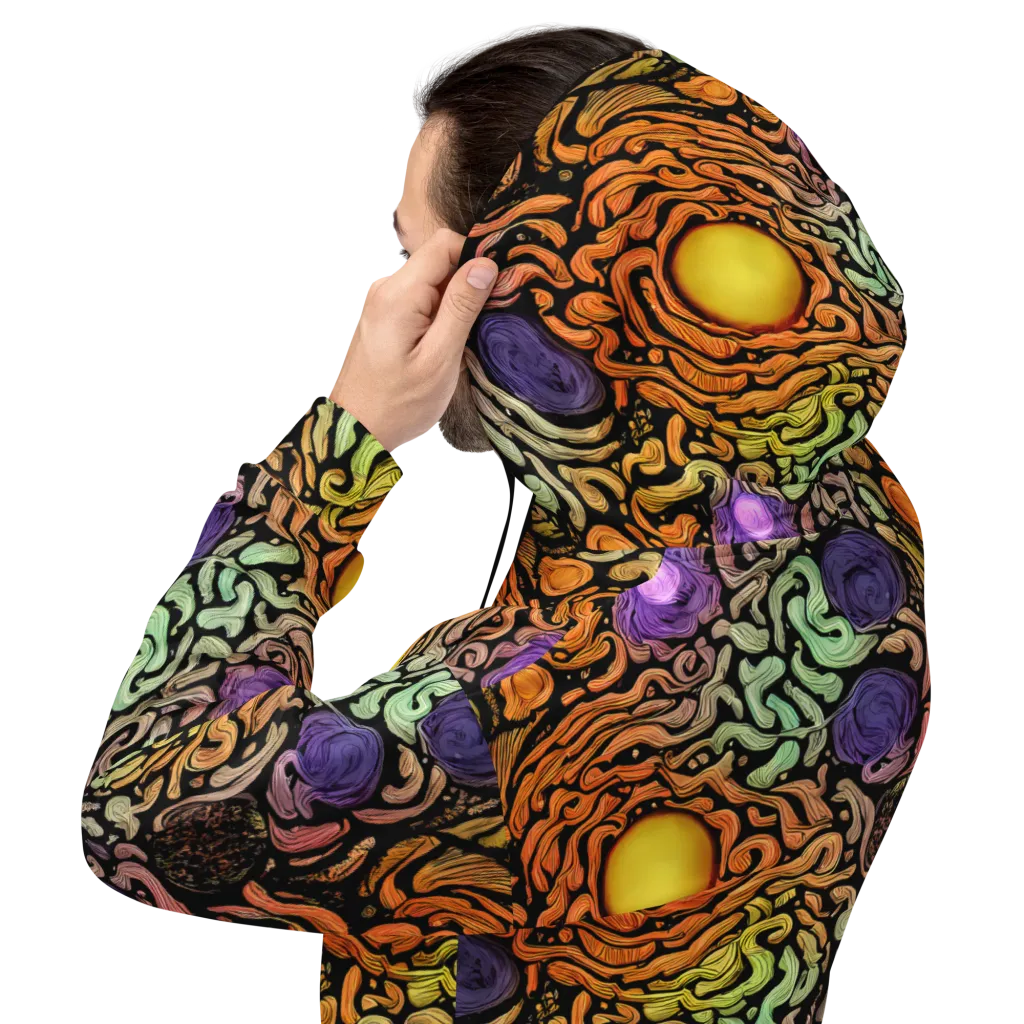 Psychedelic Harvest on Hoodie — Back