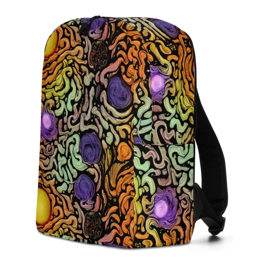 Psychedelic Harvest on a Minimalist Backpack