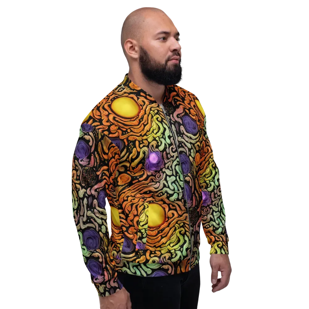 Psychedelic Harvest on Bomber Jacket — Right