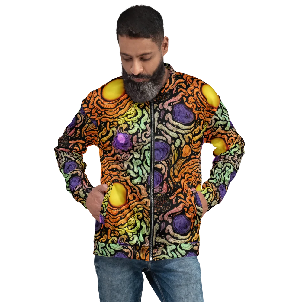 Psychedelic Harvest on Bomber Jacket — Front