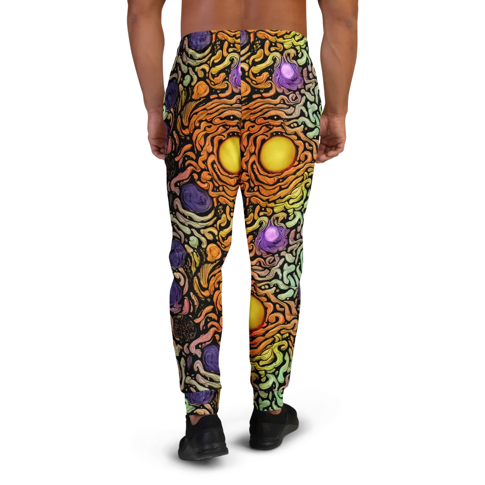 Psychedelic Harvest on Men's Joggers — Back
