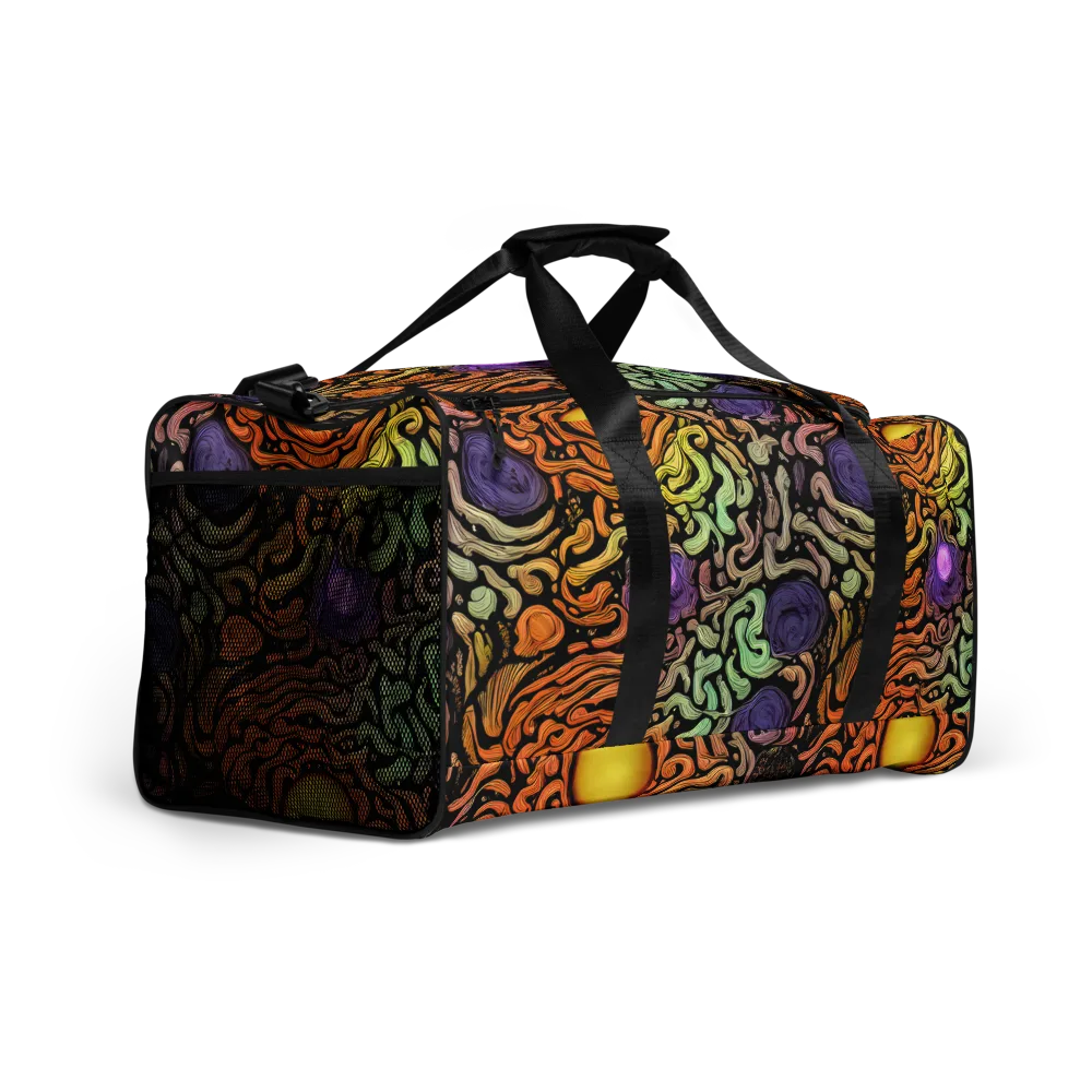 Psychedelic Harvest on Duffle Bag — Right Front
