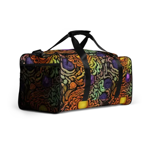 Psychedelic Harvest on a Duffle Bag