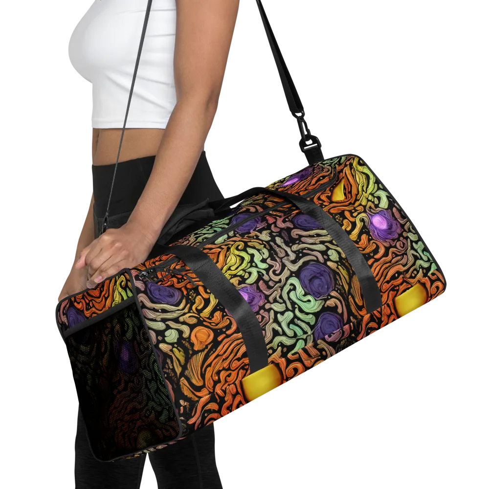 Psychedelic Harvest on Duffle Bag — Front