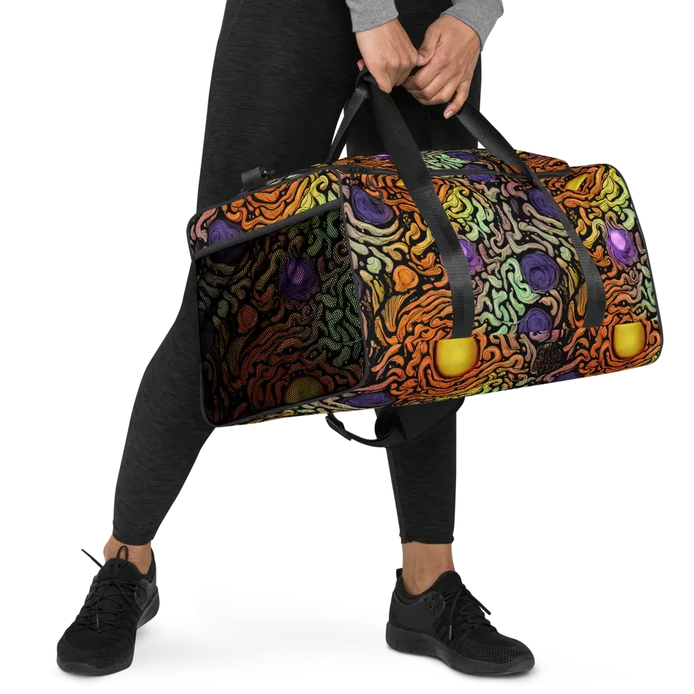 Psychedelic Harvest on Duffle Bag — Right Front