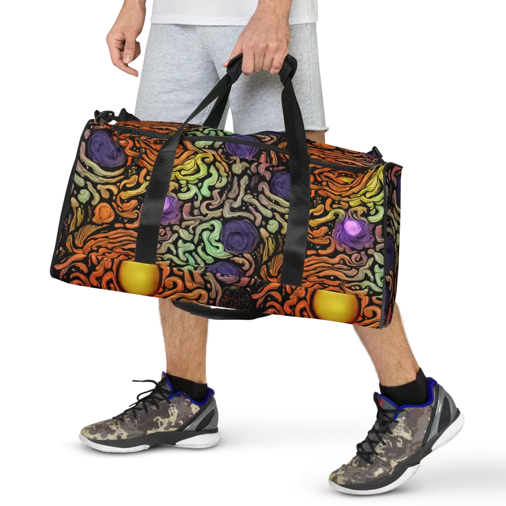 Psychedelic Harvest on Duffle Bag — Front