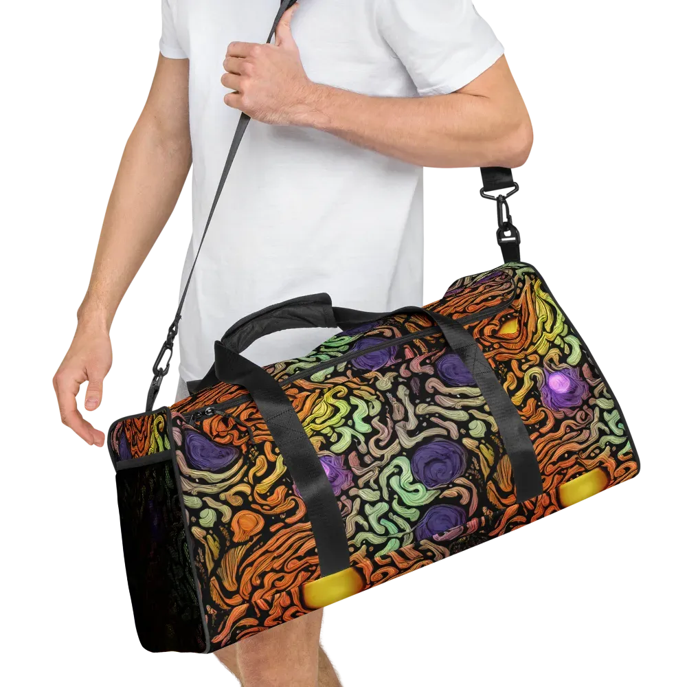 Psychedelic Harvest on Duffle Bag — Right Front