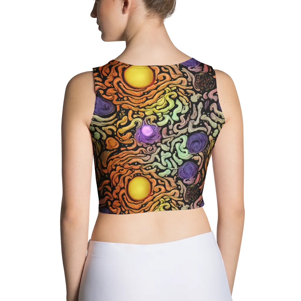 Psychedelic Harvest on Crop Top — Back