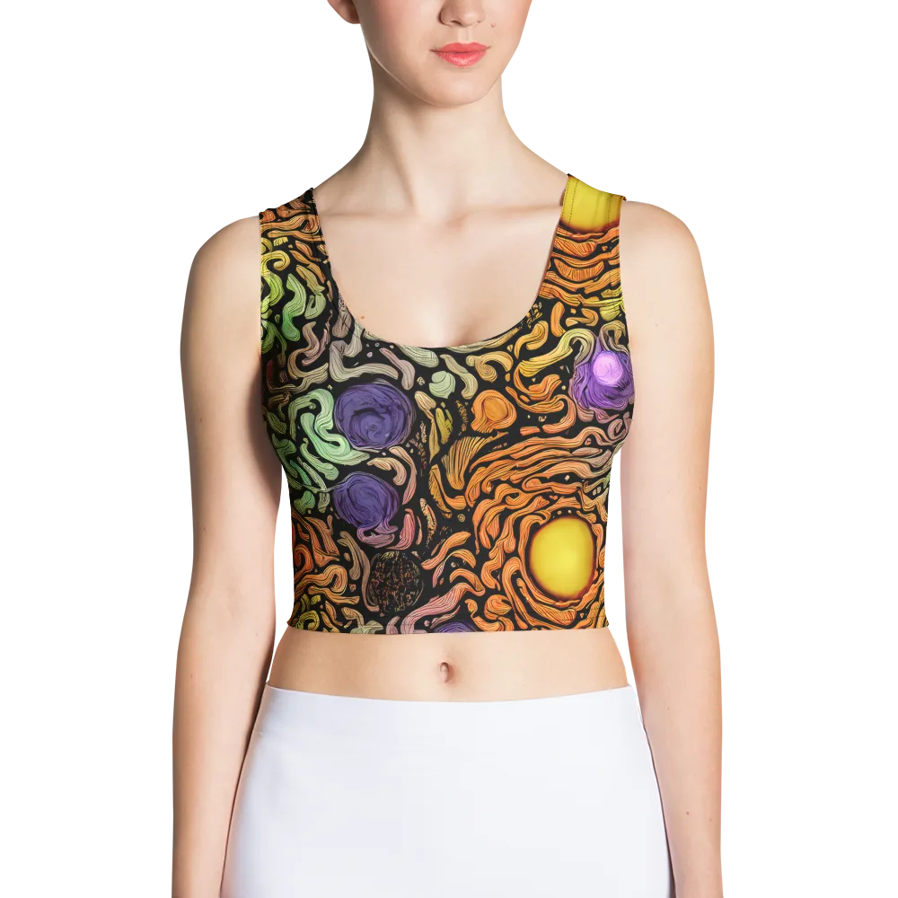 Psychedelic Harvest on Crop Top — Front