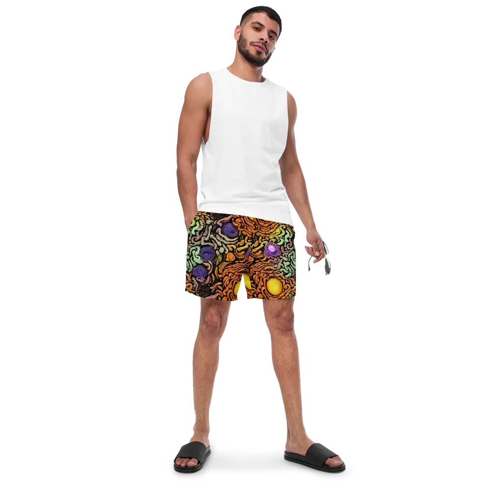 Psychedelic Harvest on Swim Trunks — Front
